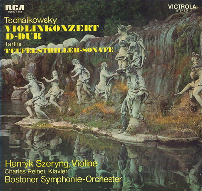 独LP Charles Munch , Boston Symphon Tchaikovsky: Violin Concerto In D / Tartini: Devils VICS1037 RCA Victrola /00260