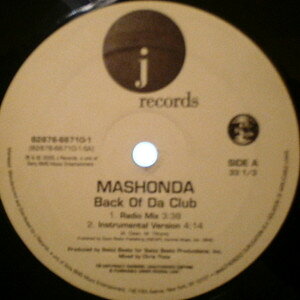【中古】12インチ Mashonda Back Of Da Club 82876667101 J RECORDS