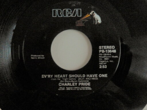 【中古】加7” Charley Pride Evry Heart Should Have One PB13648 RCA /00080 【中古】加7” Charley Pride Evry Heart Should Have One PB13648 RCA /00080