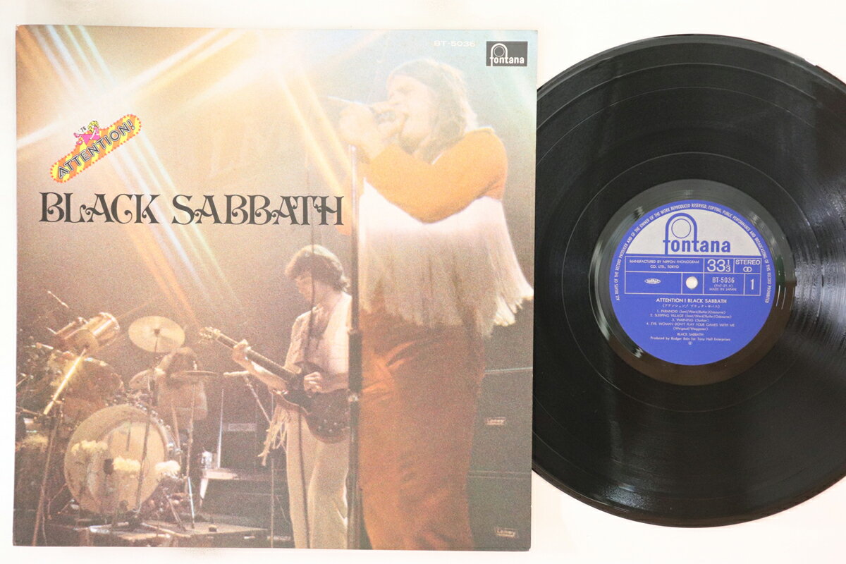 【中古】LP ブラック・サバス アテンション BT5036 FONTANA /00260