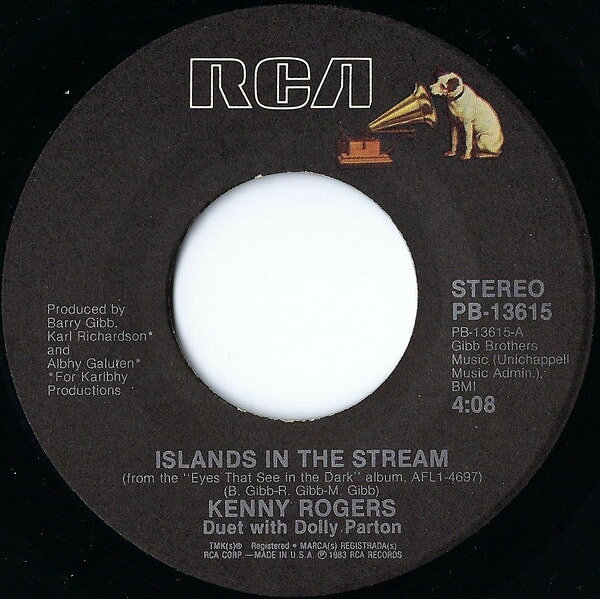 7” Kenny Rogers &amp; Dolly Parton Islands In The Stream PB13615 RCA /00080