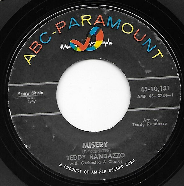 【中古】7” Teddy Randazzo Misery 4510131 ABC-Paramount /00080