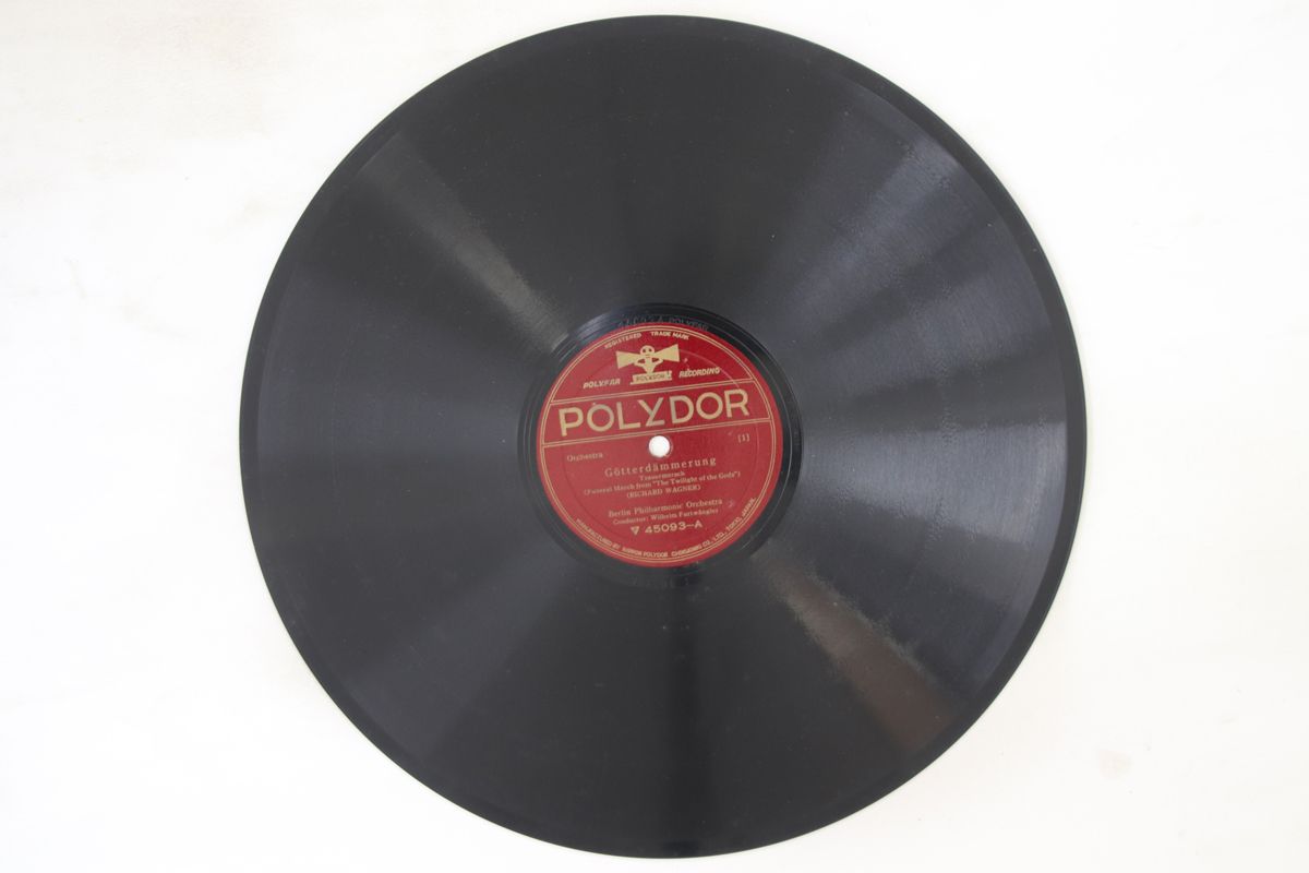 【中古】78RPM/SP Furtwangler, Berlin Philharmonic Orchestra 45093 POLYDOR 12” Japan /00610