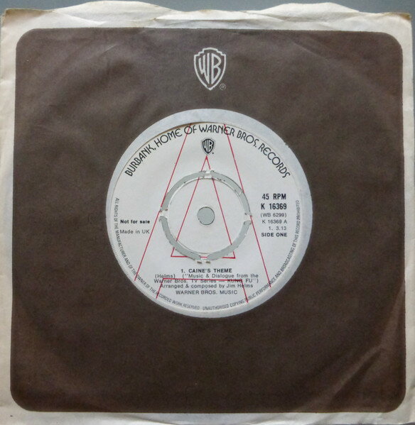 【中古】英7” Jim Helms Caines Theme K16369PROMO Warner Bros. Records /00080