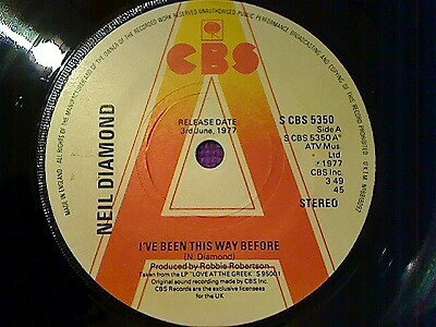 英7” Neil Diamond Ive Been This Way Before SCBS5350PROMO CBS プロモ /00080