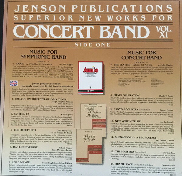【中古】米LP Various Jenson Publications: Superior New Works For Concert JP2800PROMO JENSON PUBLICATIONS プロモ /00260
