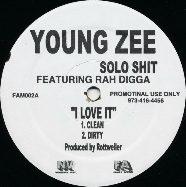 【中古】米12” Young Zee Solo Shit FAM002 Family Affair, Newbo プロモ /00250