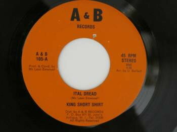 【中古】ジャマイカ7” King Short Shirt Ital Dread A&B105 A & B Records /00080