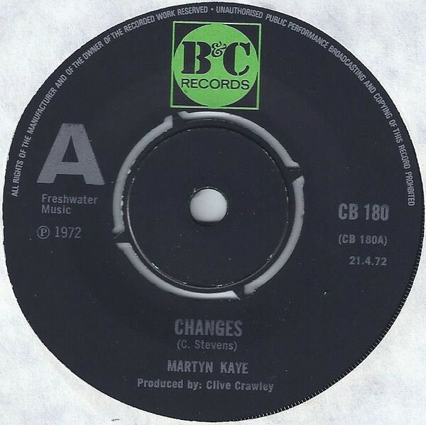 英7” Martyn Kaye Changes CB180 B &amp; C RECORDS /00080