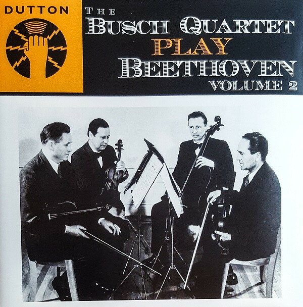 【中古】英CD Busch Quartet Beethoven Volume 2 CDBP9773 Dutton /00110