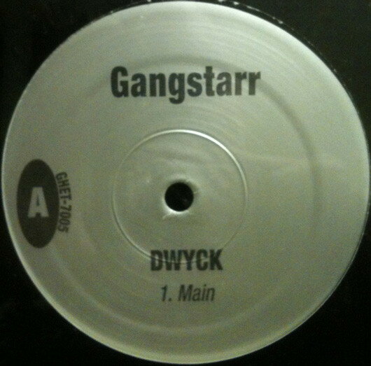 【中古】12” Gang Starr DWYCK GHET7005 NOT ON LABEL /00250
