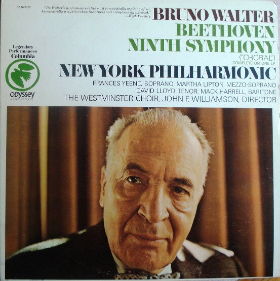 【中古】米LP ブルーノ・ワルター, ニューヨー ベートーヴェン 交響曲 第9番 ニ短調, 作品125 合唱 32160322 ODYSSEY /00260 recordcity-10863342 RECORD CITY 楽天市場店 パッケージ画像