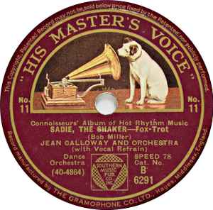 【中古】英78RPM/SP Jean Calloway & Orchestra / Pa Sadie, The Shaker / New Kinda Blues B6291 HIS MASTERS VOICE /00500