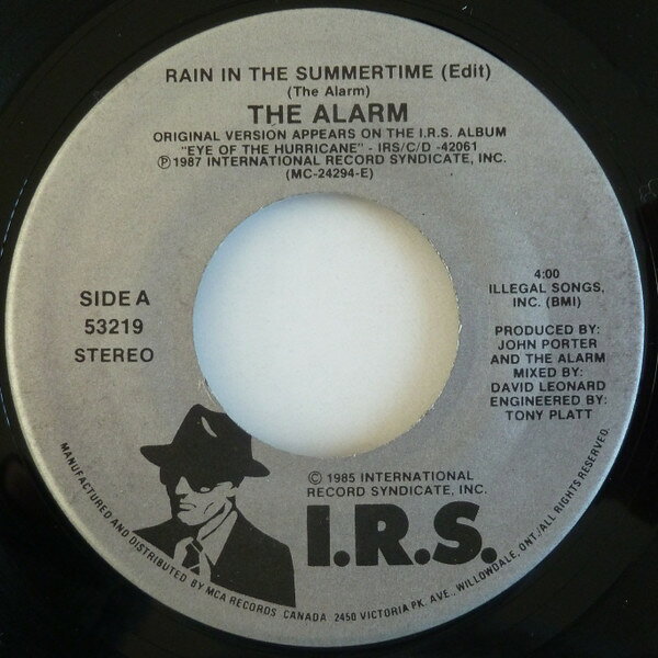 【中古】加7” Alarm Rain In The Summertime 53219 I.R.S. Records /00080