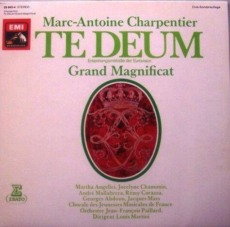 【中古】独LP Marc Antoine Charpentier Te Deum, Grand Magnificat 296434 His Masters Voice /00260
