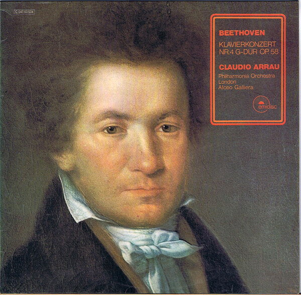 独LP Ludwig van Beethoven , Claudio Klavierkonzert Nr 4 G-Dur Op 58 1C04750504 Emidisc /00260