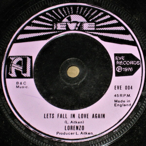 【中古】英7” Lorenzo (19) Lets Fall In Love Again EVE004 Eve /00080