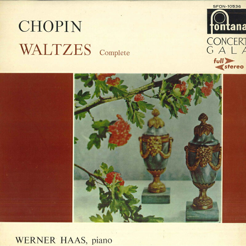 【中古】LP Chopin, Werner Haas Waltzes Complete SFON10536 FONTANA /00260