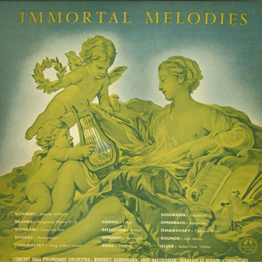 【中古】LP Concert Hall Promenade Orchestra, Benedict Silbermann, Fred Hausdorfer, Francois Le Berger Immortal Melodies M2137 CONCERT HALL 【中古】LP Concert Hall Promenade Orchestra, Benedict Silbermann, Fred Hausdorfer, Francois Le Berger Immortal Melodies M2137 CONCERT HALL