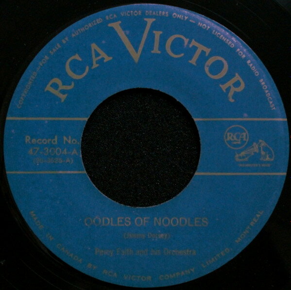 【中古】加7" Percy Faith & His Orchestra Oodles Of Noodles 473004 RCA Victor /00080