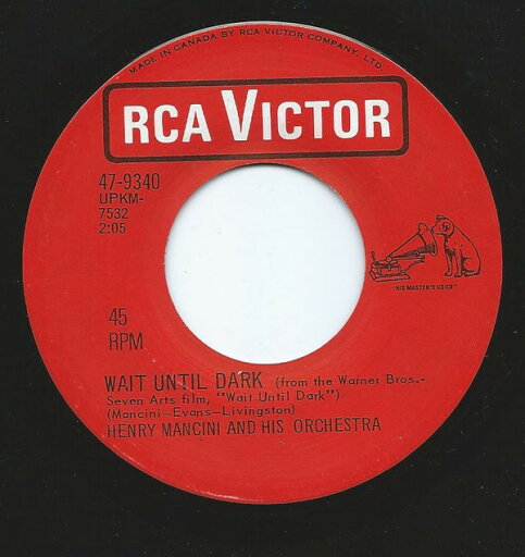 【中古】加7" Henry Mancini And His Orchestra Wait Until Dark 479340 RCA Victor /00080 【中古】加7" Henry Mancini And His Orchestra Wait Until Dark 479340 RCA Victor /00080