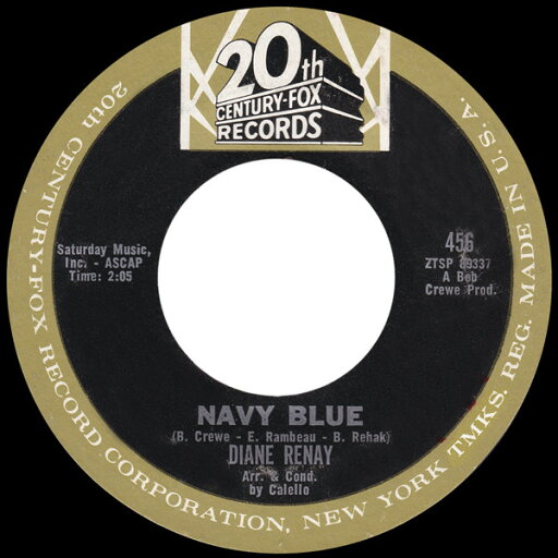 【中古】米7" Diane Renay Navy Blue 456 20th Century Fox Records /00080 【中古】米7" Diane Renay Navy Blue 456 20th Century Fox Records /00080