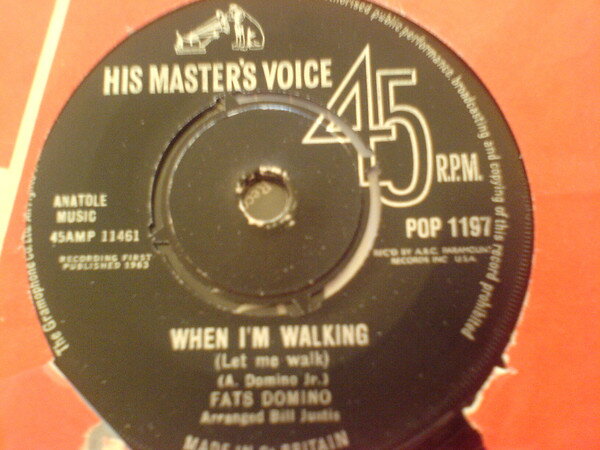 쥳ɥƥ ŷԾŹ㤨֡š۱7" Fats Domino When Im Walking (Let Me Walk / Ive Got A Right To Cry POP1197 His Masters Voice /00080פβǤʤ785ߤˤʤޤ