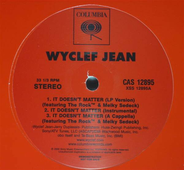 쥳ɥƥ ŷԾŹ㤨֡š12" Wyclef Jean It Doesnt Matter CAS12895 Columbia /00250פβǤʤ748ߤˤʤޤ
