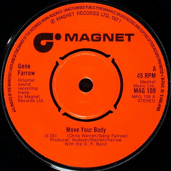 š۱7" Gene Farrow Move Your Body MAG109 Magnet (2) /00080