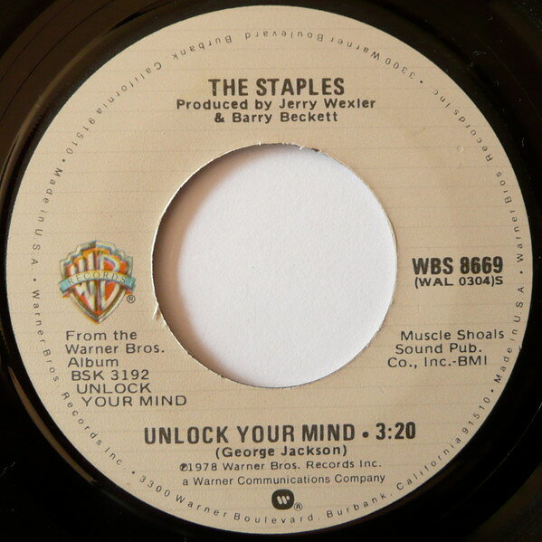 【中古】加7 The Staples Unlock Your Mind / Mystery Train WBS8669 Warner Bros. Records /00080