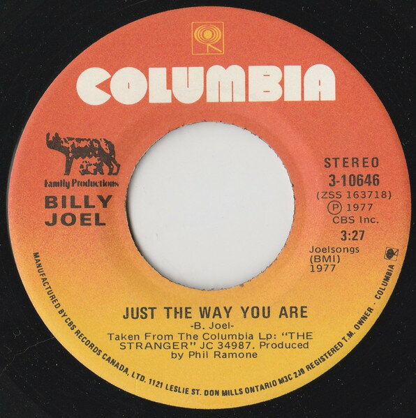 ・アーティスト Billy Joel ・タイトル Just The Way You Are ・レーベル・型番 Columbia, Family Productions 310646 ・フォーマット 7インチレコード ・コンディション(盤) 良い (VG+) ・コンディション(ジャケット) プレインカバー（元ジャケット／カバー無し） ・コンディション(帯) オビなし ・特記事項 【Company Sleeve】 サンプル画像です。実際の商品の画像ではありません 商品写真はバーコード/カタログ番号に対応したサンプル画像ですので、お送りする商品の画像ではありません。帯やライナーなどの付属品は、特記事項に記載されている場合のみ含まれます。プロモやカラーレコードなどの仕様についても、該当する場合のみ特記事項に記載しています。 【ご購入前に必ずご確認ください】 ・本店サイト(www.recordcity.jp)とは価格、送料が違います ・本店サイト、その他支店のオーダーとは同梱発送できません ・注文確定後に別の注文を頂いた場合、注文同士の同梱は致しかねます。 ・別倉庫から発送しているため、店頭受け渡しは対応しておりません ・一部商品は他の通販サイトでも販売しているため、ご注文のタイミングによっては商品のご用意ができない場合がございます。 ・土日祝日はお休みです 金曜・祝前日9時以降のご連絡またはご入金は、返答または発送が週明け・祝日明けに順次対応となります。 ・ご購入後のキャンセル不可 ご購入後のキャンセルはいかなる理由においてもお受けできません。ご了承の上、ご購入くださいませ。 ・日本郵便(ゆうパック/ゆうメール)によるお届けになります。 ・中古品であることをご理解ください 当ストアでは中古商品を主に販売しております。中古品であることをご理解の上ご購入ください。また、一部商品はRecordCityオンラインストアで試聴可能です。 ・返品について お客様のご都合による返品は一切承っておりません。 表記の内容と実際の商品に相違がある場合、また針飛び等で返品・返金をご希望される場合は、商品の到着後1週間以内にご連絡ください。商品の返送をこちらで確認後、キャンセル・返金を行います。 コンディションVG以下の商品は返品できません。プレイに影響のない表面のこすれ傷、プレス起因のノイズ盤は返品の対象外です。 【コンディション表記】 ・ほぼ新品(M-)(Like New) 完全な新品。未使用。当店ではほぼ使用しません ・非常に良い(EX)(Excellent) 中古盤として美品な状態。わずかな経年を感じるものの傷みを感じさせない、当店基準で最高の状態 ・良い(VG+)(Very Good Plus) 丁寧に扱われた中古品で、軽い使用感がみられる。 ・可(VG)(Acceptable) 使い込まれた中古品で、「良い」よりもさらに使用感がみられる。 ・悪い(VG-)(Bad) 状態が悪いアイテム。使用の保障はなく、再生不可、針飛び、目立つノイズがあるかもしれない。状態によるクレーム不可。返品不可。 ・非常に悪い(G)(Very Bad) 「悪い」よりさらに状態が悪いアイテム。使用の保障はなく、再生不可、針飛び、目立つノイズがあるかもしれない。状態によるクレーム不可。返品不可。 ・ジャンク(Fair)(Junk/Fair) 割れている、反っている、水ダメージがある、カビ、ジャケットが分離している、ひどい書き込み、ひどい擦れなど最低の状態。使用の保障はなく、再生不可、針飛び、目立つノイズがあるかもしれない。状態によるクレーム不可。返品不可。 ・ジャンク(Poor)(Junk/Poor) 割れている、反っている、水ダメージがある、カビ、ジャケットが分離している、ひどい書き込み、ひどい擦れなど最低の状態。使用の保障はなく、再生不可、針飛び、目立つノイズがあるかもしれない。状態によるクレーム不可。返品不可。