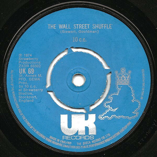 Artist Name: J - 【中古】英7" 10cc The Wall Street Shuffle UK69 UK Records /00080