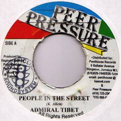 쥳ɥƥ ŷԾŹ㤨֡šۥޥ7" Admiral Tibet People In The Street NONE Peer Pressure (3 /00080פβǤʤ748ߤˤʤޤ