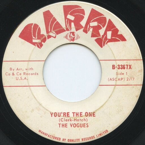 【中古】加7" The Vogues Youre The One / Some Words B3367X Barry /00080 【中古】加7" The Vogues Youre The One / Some Words B3367X Barry /00080