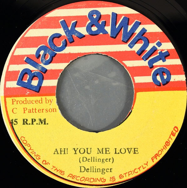 【中古】ジャマイカ7” Dillinger / King Tubby Ah! You Me Love / Psalms Of Love NONE Black &amp; White /00080