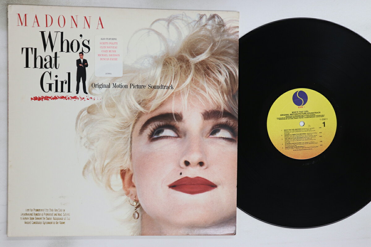 【中古】米LP Madonna Whos That Girl 125611 SIRE /00260