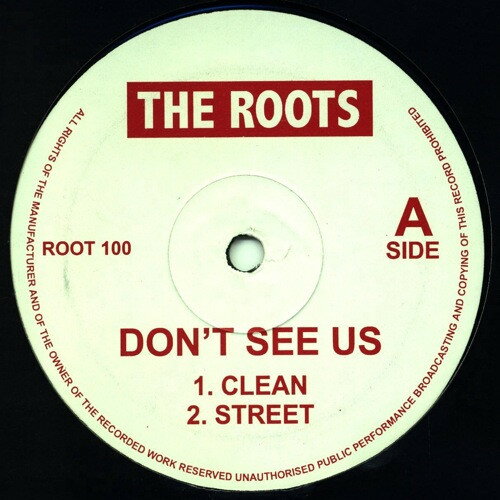 ・アーティスト Roots ・タイトル Don't See Us ・レーベル・型番 Not On Label ROOT100 ・フォーマット 12インチレコード ・コンディション(盤) 良い (VG+) ・コンディション(ジャケット) プレインカバー（元ジャケット／カバー無し） ・コンディション(帯) オビなし ・特記事項 【カバーにリングウェア】 サンプル画像です。実際の商品の画像ではありません 商品写真はバーコード/カタログ番号に対応したサンプル画像ですので、お送りする商品の画像ではありません。帯やライナーなどの付属品は、特記事項に記載されている場合のみ含まれます。プロモやカラーレコードなどの仕様についても、該当する場合のみ特記事項に記載しています。 【ご購入前に必ずご確認ください】 ・本店サイト(www.recordcity.jp)とは価格、送料が違います ・本店サイト、その他支店のオーダーとは同梱発送できません ・注文確定後に別の注文を頂いた場合、注文同士の同梱は致しかねます。 ・別倉庫から発送しているため、店頭受け渡しは対応しておりません ・一部商品は他の通販サイトでも販売しているため、ご注文のタイミングによっては商品のご用意ができない場合がございます。 ・土日祝日はお休みです 金曜・祝前日9時以降のご連絡またはご入金は、返答または発送が週明け・祝日明けに順次対応となります。 ・ご購入後のキャンセル不可 ご購入後のキャンセルはいかなる理由においてもお受けできません。ご了承の上、ご購入くださいませ。 ・日本郵便(ゆうパック/ゆうメール)によるお届けになります。 ・中古品であることをご理解ください 当ストアでは中古商品を主に販売しております。中古品であることをご理解の上ご購入ください。また、一部商品はRecordCityオンラインストアで試聴可能です。 ・返品について お客様のご都合による返品は一切承っておりません。 表記の内容と実際の商品に相違がある場合、また針飛び等で返品・返金をご希望される場合は、商品の到着後1週間以内にご連絡ください。商品の返送をこちらで確認後、キャンセル・返金を行います。 コンディションVG以下の商品は返品できません。プレイに影響のない表面のこすれ傷、プレス起因のノイズ盤は返品の対象外です。 【コンディション表記】 ・ほぼ新品(M-)(Like New) 完全な新品。未使用。当店ではほぼ使用しません ・非常に良い(EX)(Excellent) 中古盤として美品な状態。わずかな経年を感じるものの傷みを感じさせない、当店基準で最高の状態 ・良い(VG+)(Very Good Plus) 丁寧に扱われた中古品で、軽い使用感がみられる。 ・可(VG)(Acceptable) 使い込まれた中古品で、「良い」よりもさらに使用感がみられる。 ・悪い(VG-)(Bad) 状態が悪いアイテム。使用の保障はなく、再生不可、針飛び、目立つノイズがあるかもしれない。状態によるクレーム不可。返品不可。 ・非常に悪い(G)(Very Bad) 「悪い」よりさらに状態が悪いアイテム。使用の保障はなく、再生不可、針飛び、目立つノイズがあるかもしれない。状態によるクレーム不可。返品不可。 ・ジャンク(Fair)(Junk/Fair) 割れている、反っている、水ダメージがある、カビ、ジャケットが分離している、ひどい書き込み、ひどい擦れなど最低の状態。使用の保障はなく、再生不可、針飛び、目立つノイズがあるかもしれない。状態によるクレーム不可。返品不可。 ・ジャンク(Poor)(Junk/Poor) 割れている、反っている、水ダメージがある、カビ、ジャケットが分離している、ひどい書き込み、ひどい擦れなど最低の状態。使用の保障はなく、再生不可、針飛び、目立つノイズがあるかもしれない。状態によるクレーム不可。返品不可。