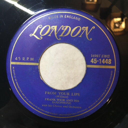 【中古】米7" Frank Weir From Your Lips / The Happy Wanderer 451448 London Records /00080 【中古】米7" Frank Weir From Your Lips / The Happy Wanderer 451448 London Records /00080