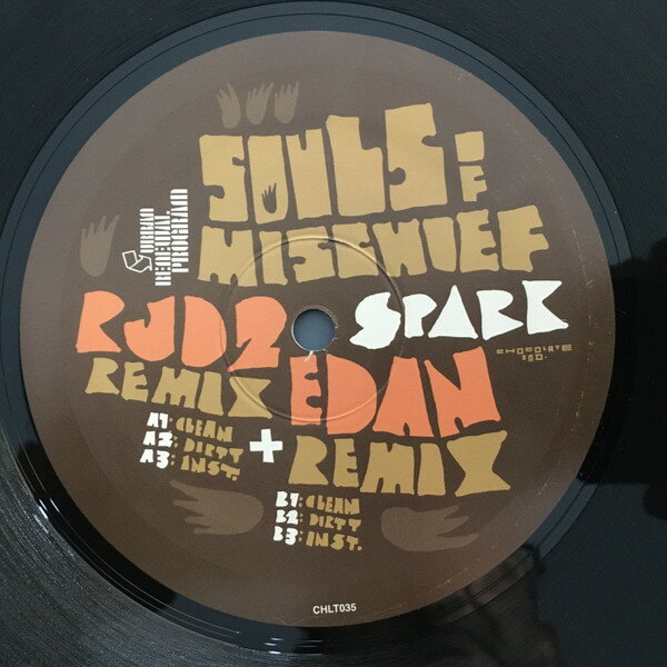 【中古】米12" Souls Of Mischief Spark (RJD2 Remix And Edan Remix) CHLT035 Chocolate Industries /00250