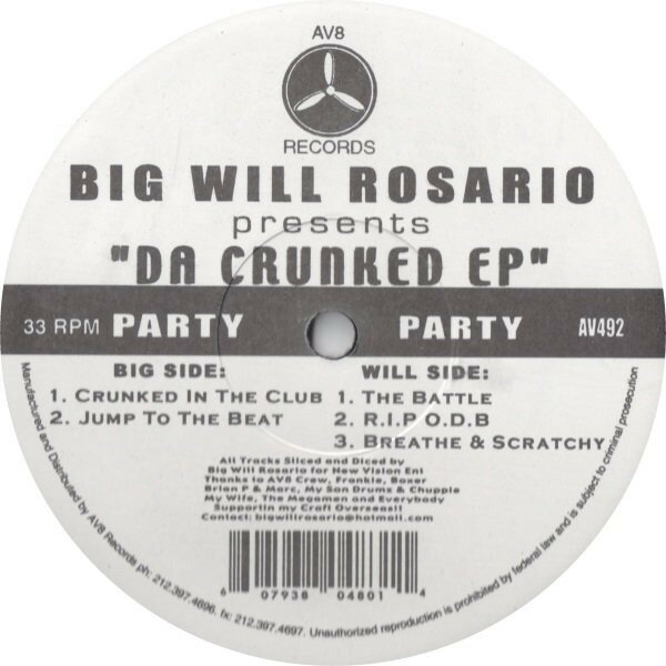 【中古】米12" Big Will Rosario Big Will Rosario Presents Da Crunked EP AV492 AV8 /00250