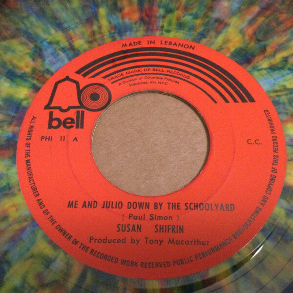 【中古】レバノン7” Sue Shifrin Me And Julio Down By The Schoolyard PHI11 Bell Records /00080