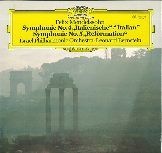 【中古】LP レナード・バーンスタイン, イス メンデルスゾーン 交響曲 第4番 イ長調, 作品90 イタリ MG1230 DEUTSCHE GRAMMOPHON recordcity-11207125 RECORD CITY 楽天市場店 パッケージ画像