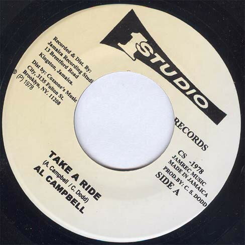 【中古】ジャマイカ7” Alan Campbell (5) Take A. Ride CS1978 Studio One /00080
