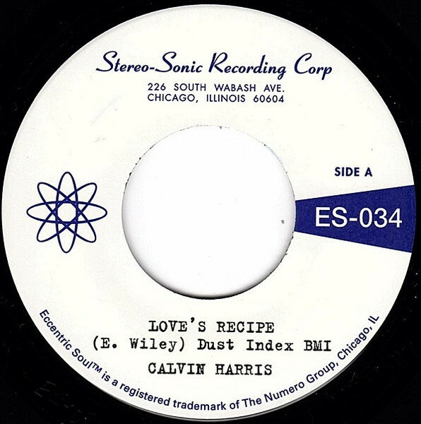 【新品】米7” Calvin Harris (5) Loves Recipe ES034 Numero Group /00080