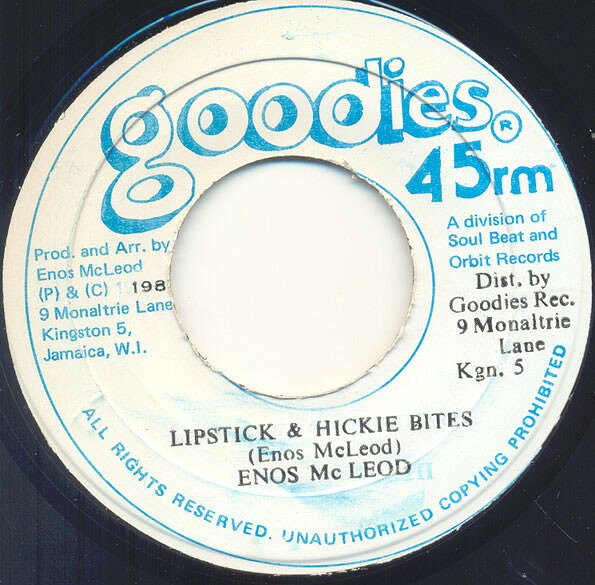 Artist Name: N - 【中古】7” Enos McLeod Lipstick & Hickie Bites NONE Goodies /00080
