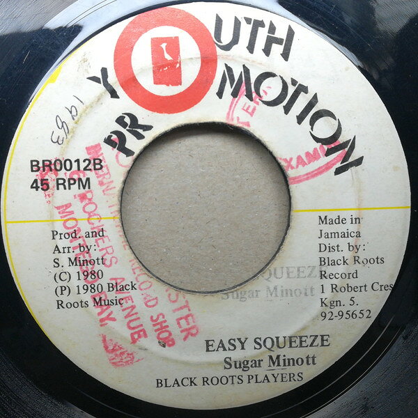 Artist Name: F - 【中古】7” Sugar Minott Easy Squeeze BR0012 Youth Promotion /00080