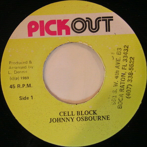 7” Johnny Osbourne Cell Block NONE Pickout /00080