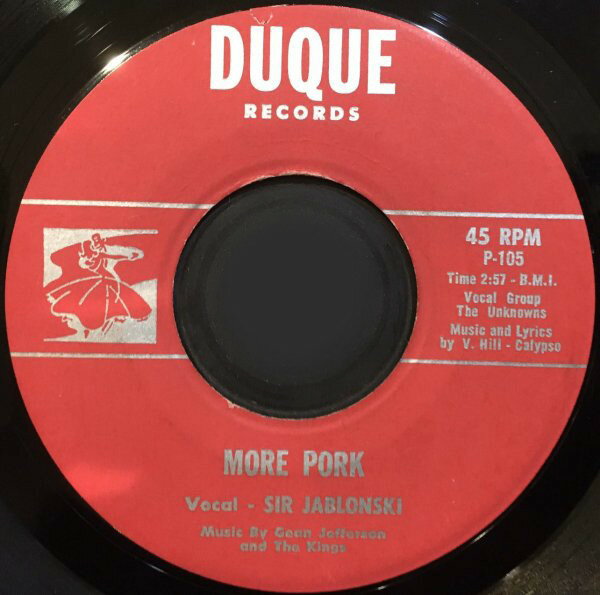 【中古】7” Sir Jablonski , The Unknowns ( More Pork P105 Duque Records /00080