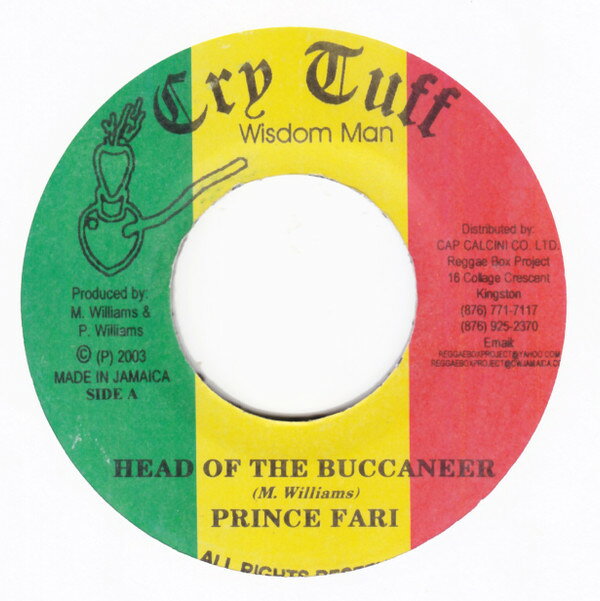 【中古】ジャマイカ7” Prince Far I Head Of The Buccaneer NONE Cry Tuff /00080