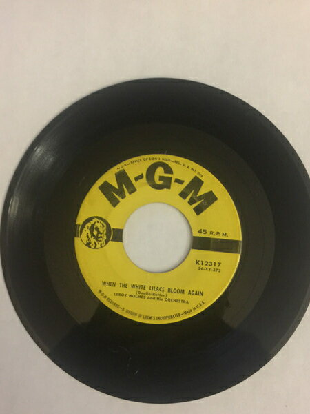 【中古】米7” Leroy Holmes Orchestra Last Wagon / When The White Lilacs Bloom Again K12317 MGM /00080